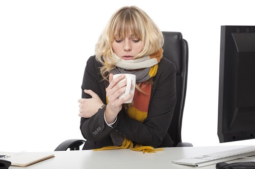 woman-cold-office